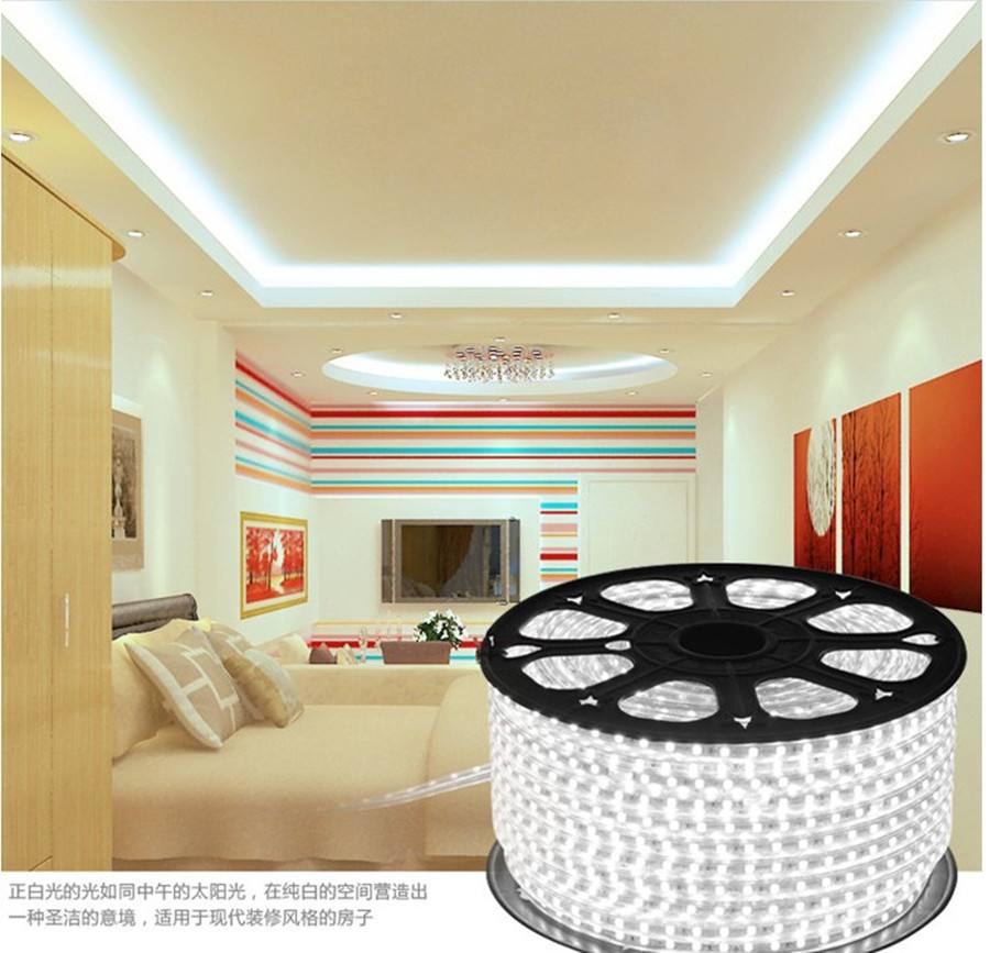 家居吊顶焕新利器 220V 5730三色变光防水LED灯带深度解析